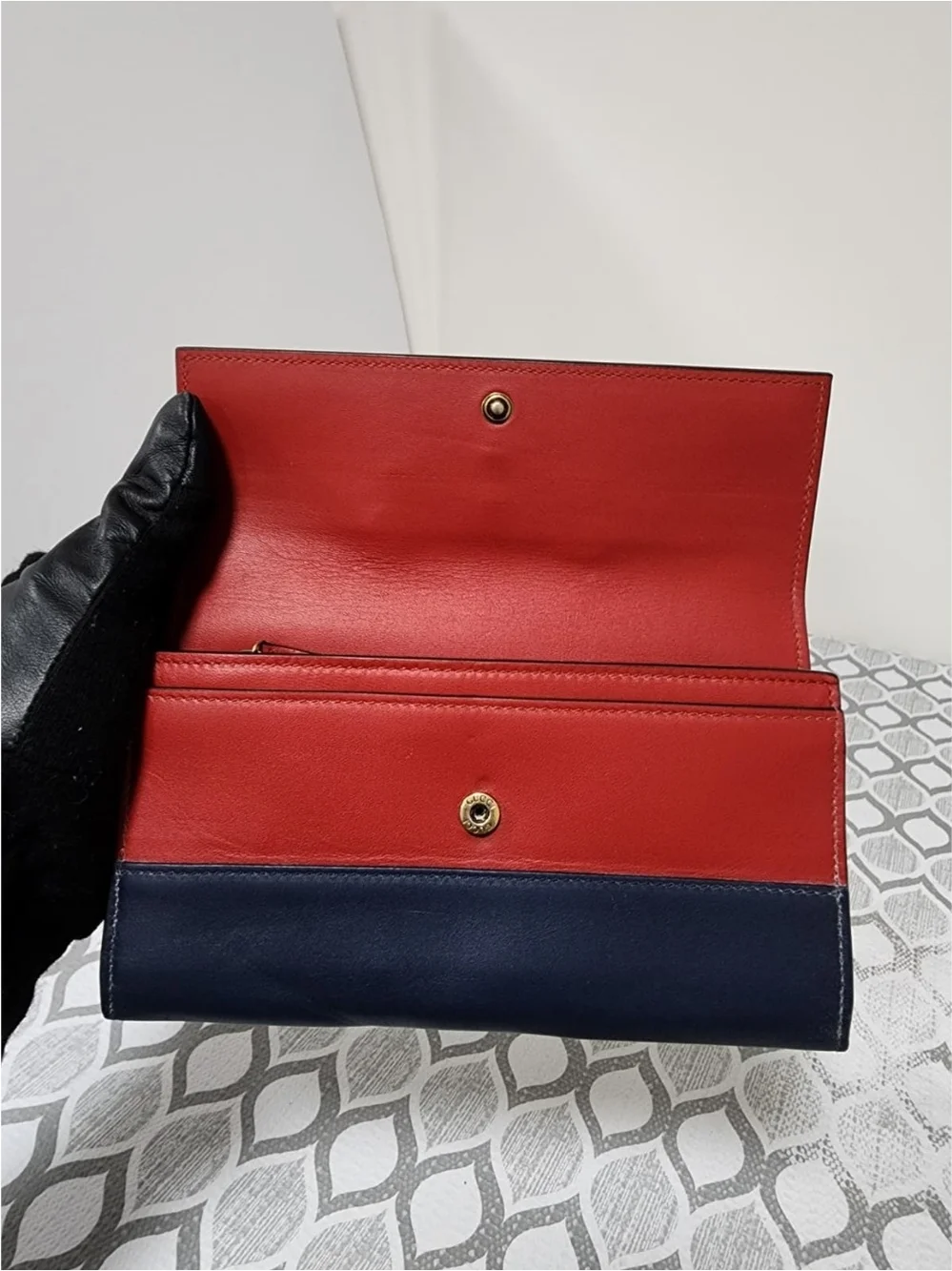 GUCCI Calfskin Queen Margaret Chain Wallet Multicolor - Picture 14 of 16